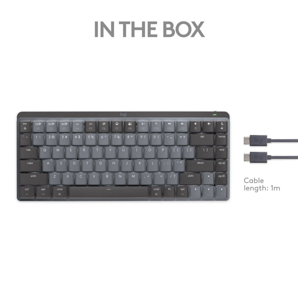 Logitech MX Mechanical Mini for Mac Trådløst tastatur Space Gray