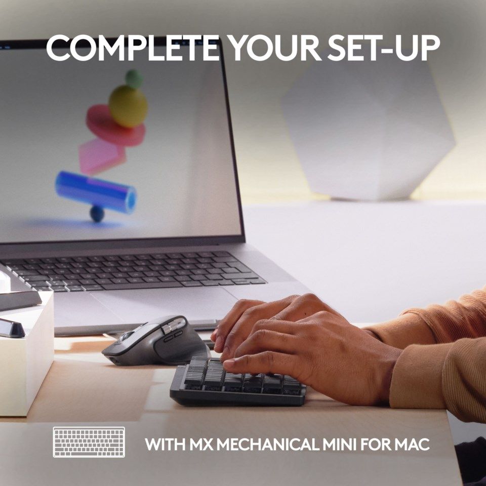 Logitech MX Master 3S for Mac Trådløs datamus Space Gray