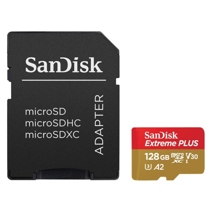 Sandisk Extreme Plus Micro-SD-kort 128 GB