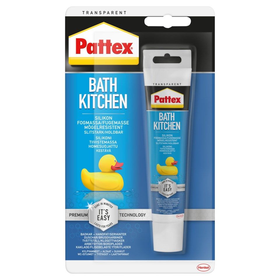 Pattex Silikonfuge for baderom og kjøkken 50 ml