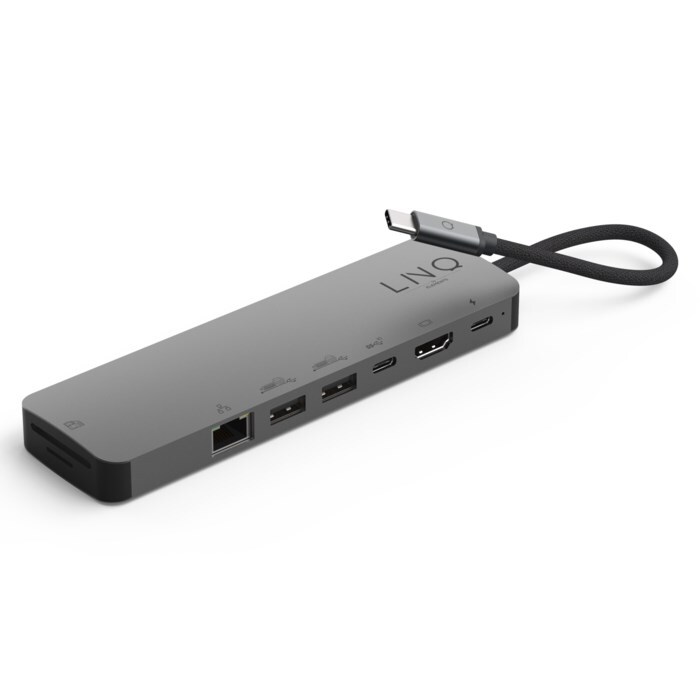 Linq 9in1 Pro Studio Multiadapter för USB-C 9 anslutningar