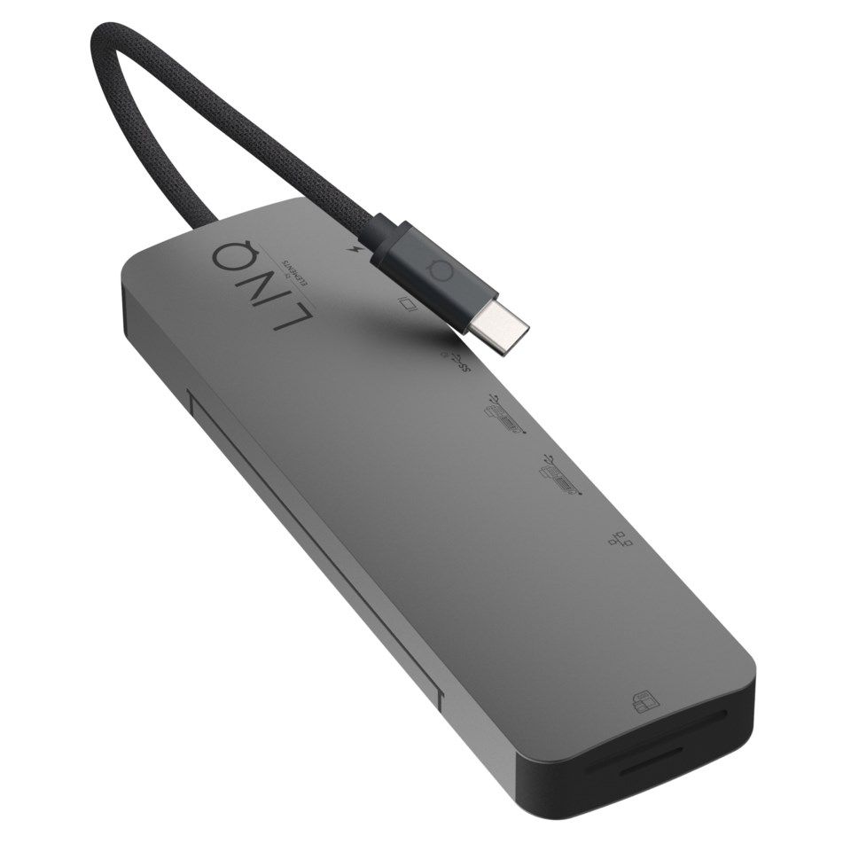 Linq 9in1 Pro Studio Multiadapter för USB-C 9 anslutningar