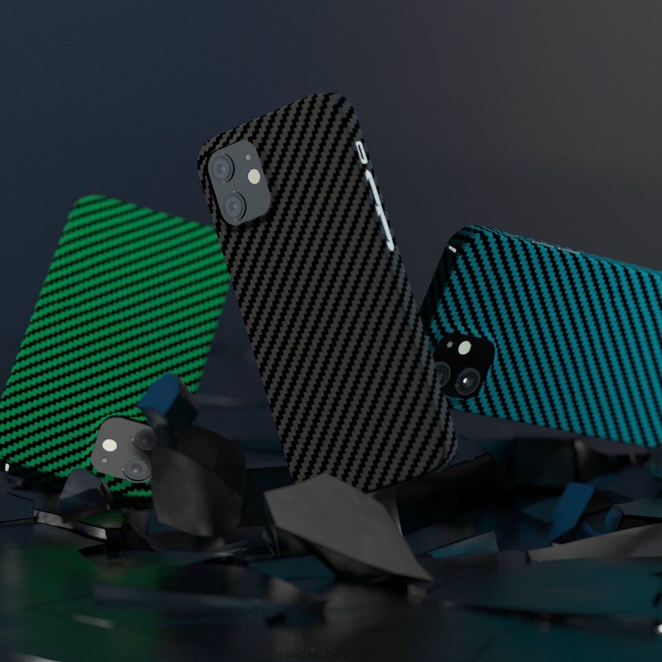 Linocell Premium Kevlar Robust deksel for iPhone 12 Mini Grønn