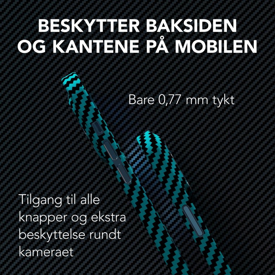 Linocell Premium Kevlar Robust deksel for iPhone 12 Pro Max Blå