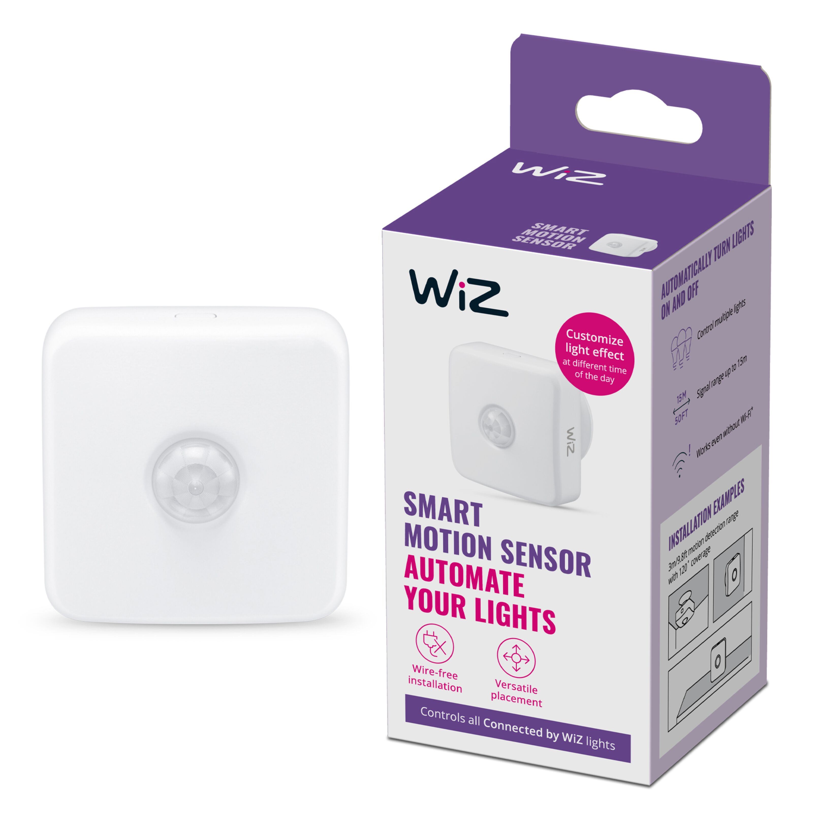 Wireless Sensor Reader WiZ Wireless Sensor Rörelsesensor - Smarta rörelsevakter | Kjell.com