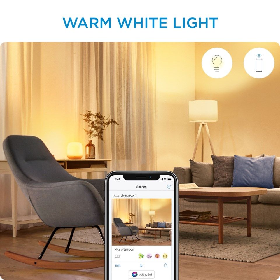 WiZ Amber Filament PS160 Smart LED-lampa E27 390 lm