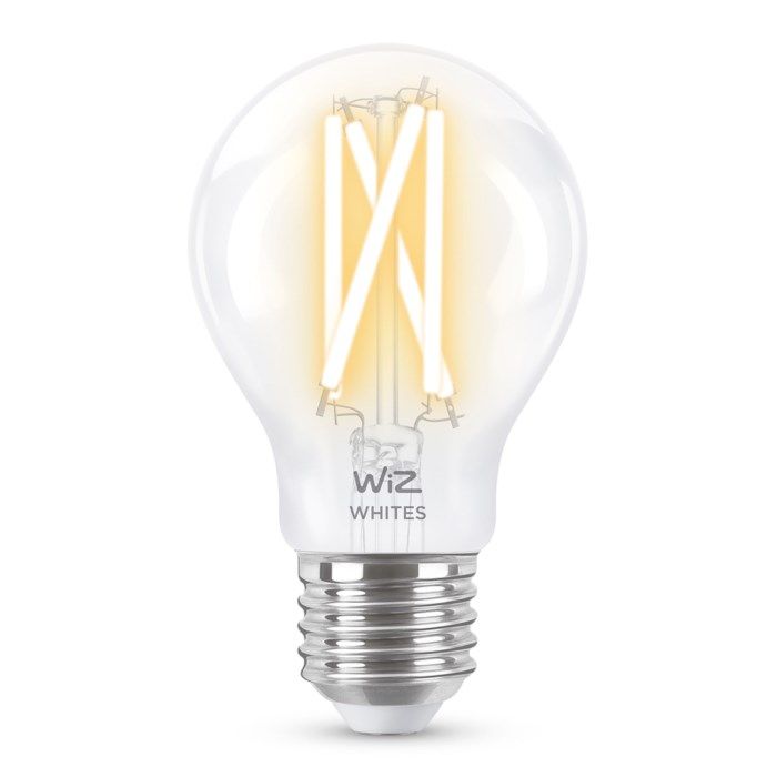 WiZ Clear Filament A60 Smart LED-lampa E27 806 lm
