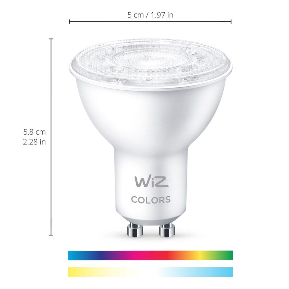 WiZ Color Smart LED-lampa GU10 345 lm