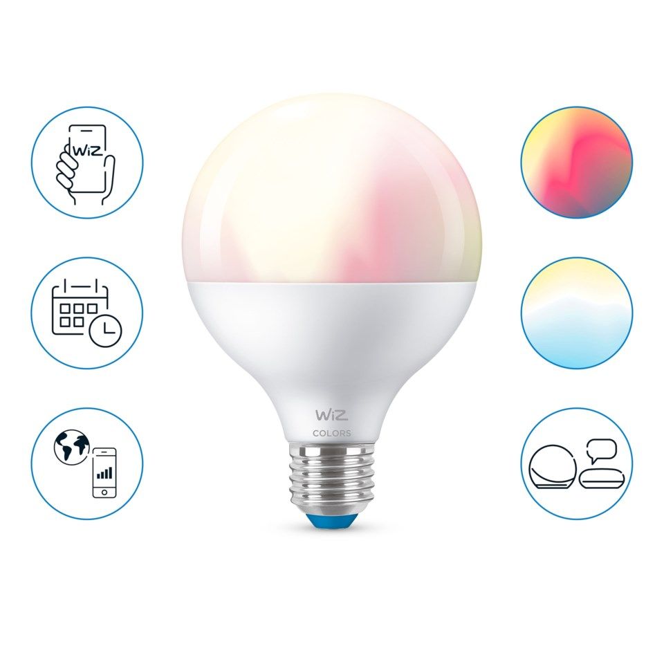 WiZ Color G95 Smart LED-lampa E27 1055 lm