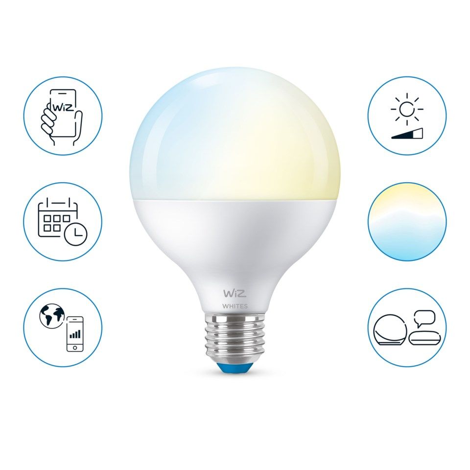 WiZ G95 Smart LED-lampa E27 1055 lm