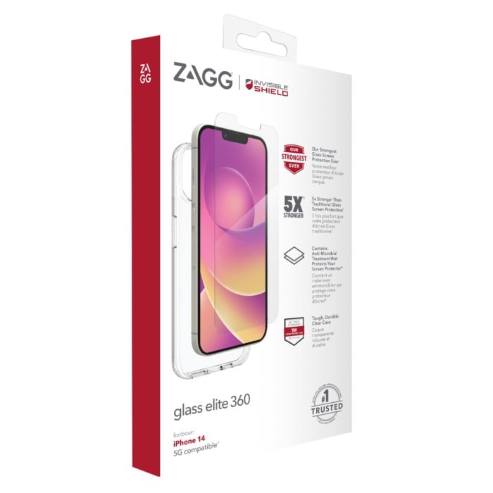 Invisible Shield Glass Elite 360 for iPhone 13, 13 Pro og 14