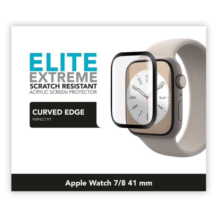 Linocell Elite Extreme Curved Skärmskydd för Apple Watch Series 7 8 och 9 41 mm