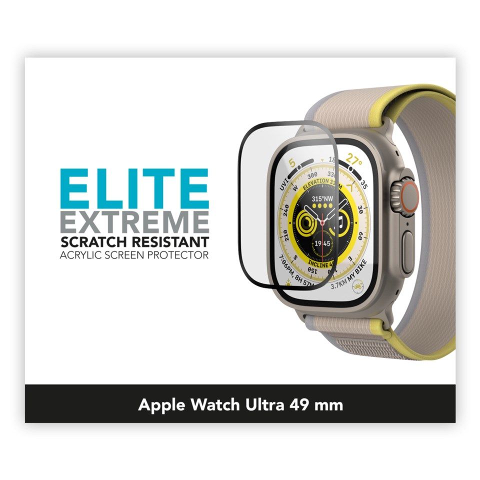 Linocell Elite Extreme Curved Skjermbeskytter for Apple Watch Ultra 49 mm