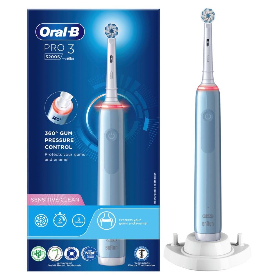 Oral-B 3200S Blue Pro 3 Elektrisk tannbørste