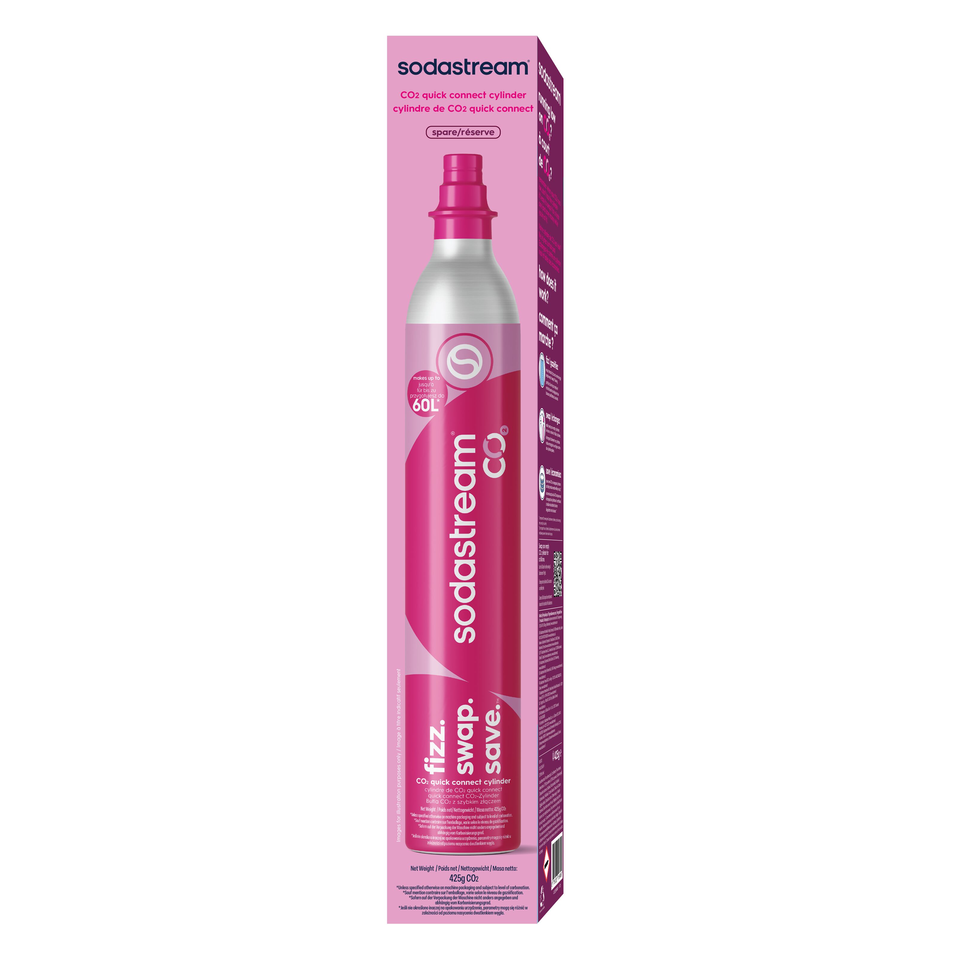 Sodastream Quick Connect-kolsyrepatron