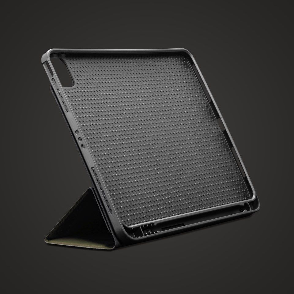 Linocell Premium Trifold Cover for iPad Pro 11" Olivengrønn