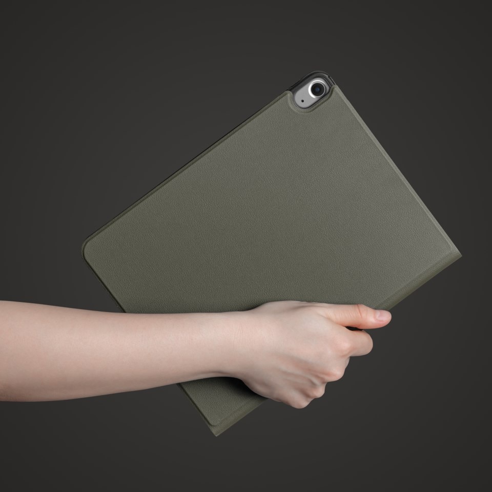 Linocell Premium Trifold Cover for iPad Air 10,9" Olivengrønn