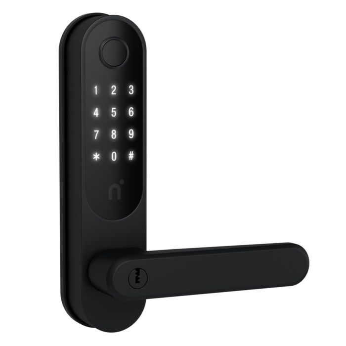 Nimly Touch Pro Elektroniskt dörrlås med fingerläsare Ultimate Black