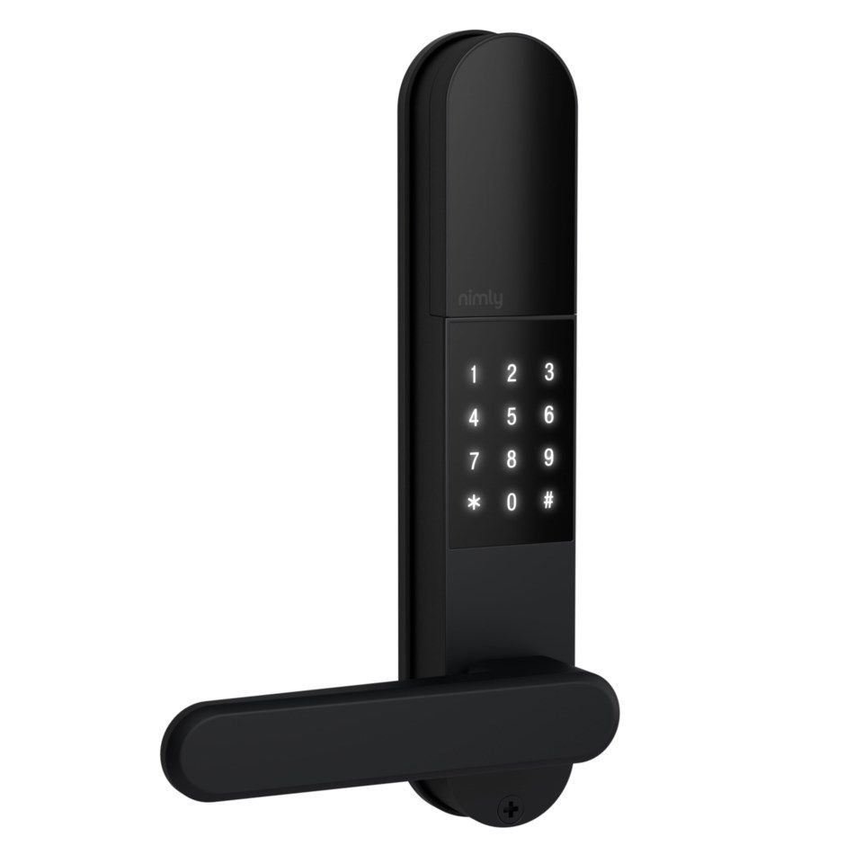 Nimly Touch Pro Elektronisk dørlås med fingeravtrykksleser Ultimate Black