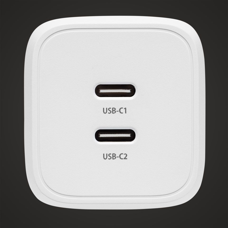 Linocell Premium GaN USB-C laddare med PD 45 W Vit