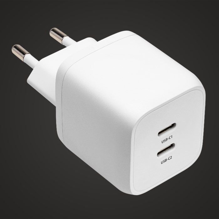 Linocell Premium GaN USB-C laddare med PD 45 W Vit