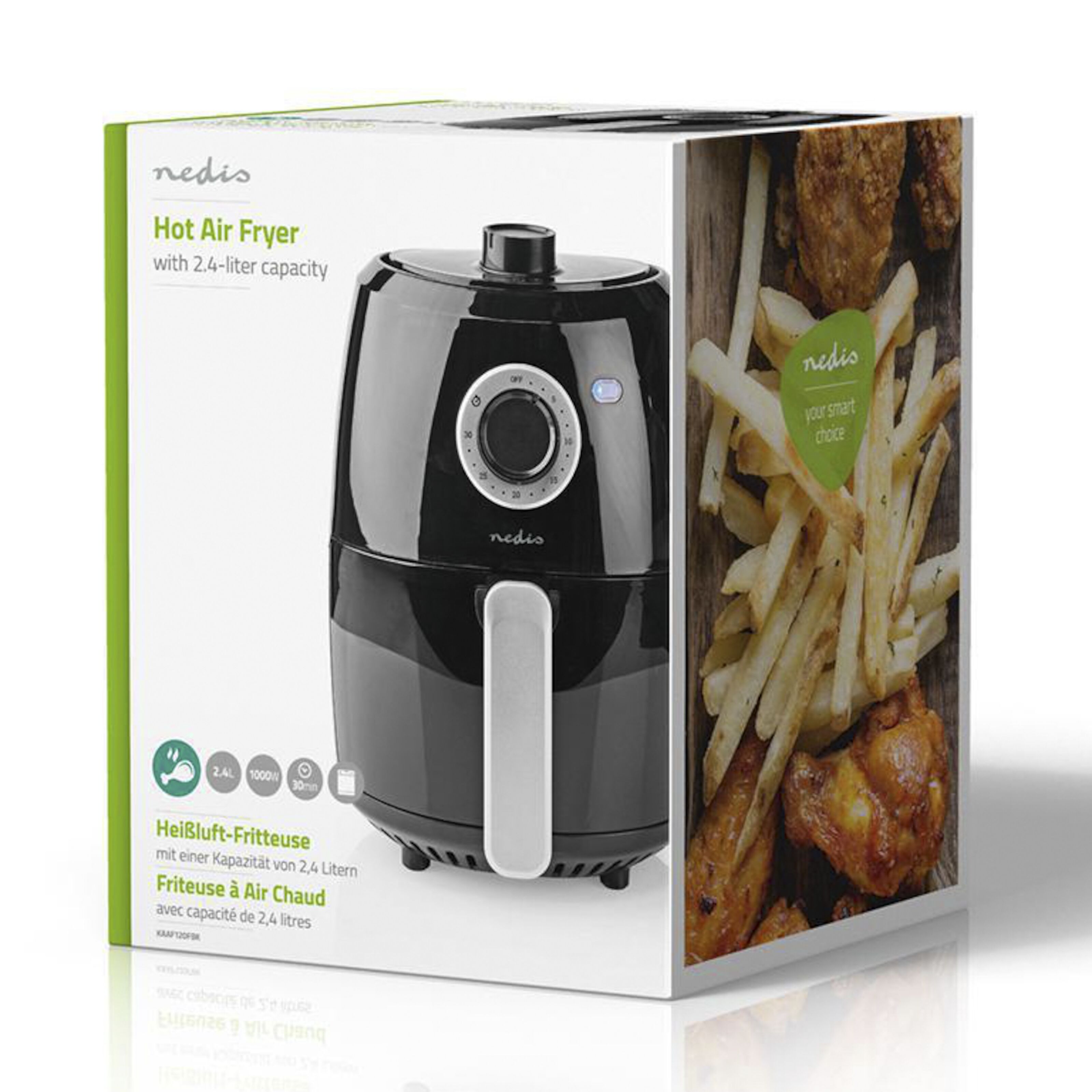 Nedis Airfryer 2,4 liter Fritöser & Airfryers