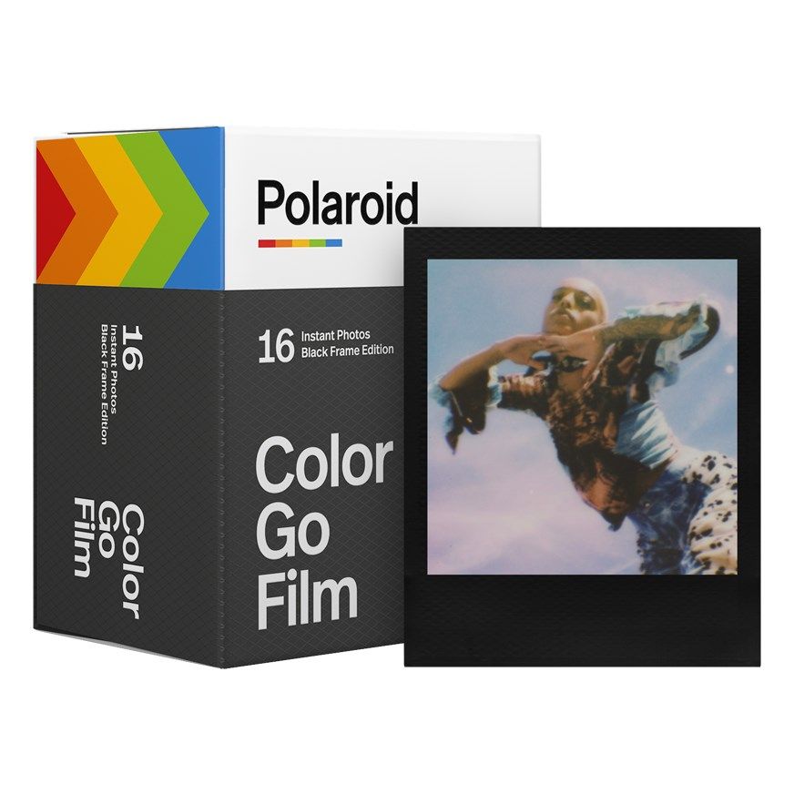 Polaroid Fargefilm med svart ramme for Polaroid Go 16 stk.