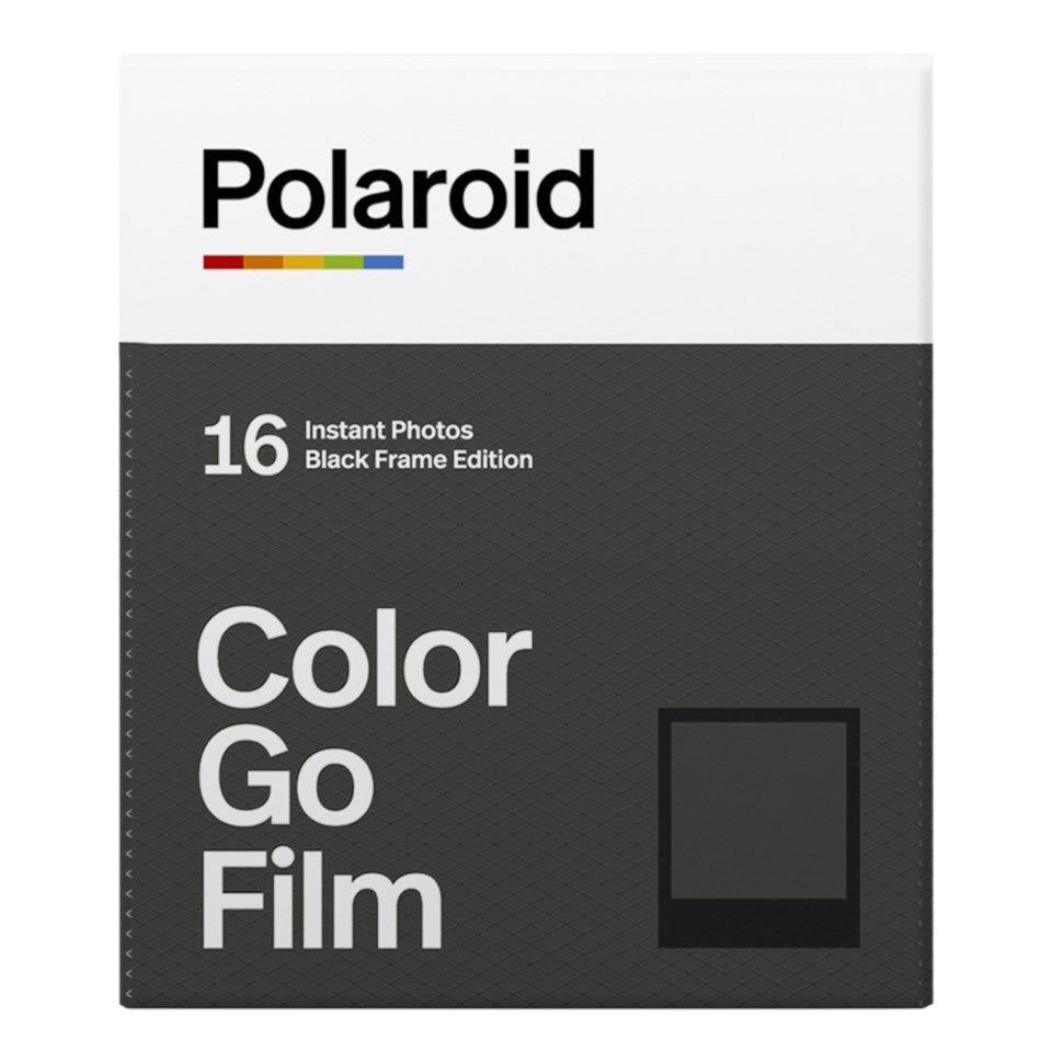 Polaroid Fargefilm med svart ramme for Polaroid Go 16 stk.