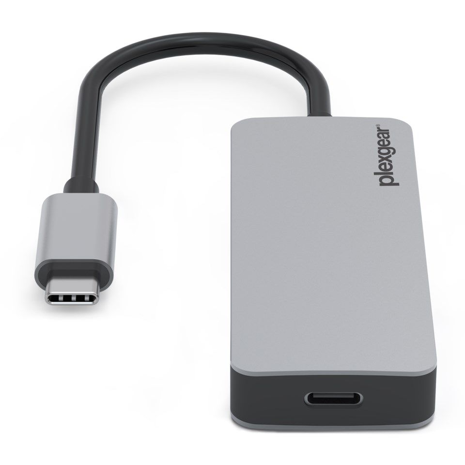 Plexgear USB-C-hubb 4-vägs