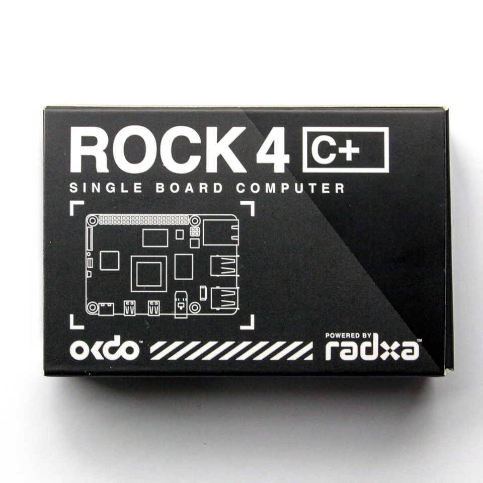 OKdo Radxa Rock 4C+ Ettkortsdatamaskin med 4 GB RAM