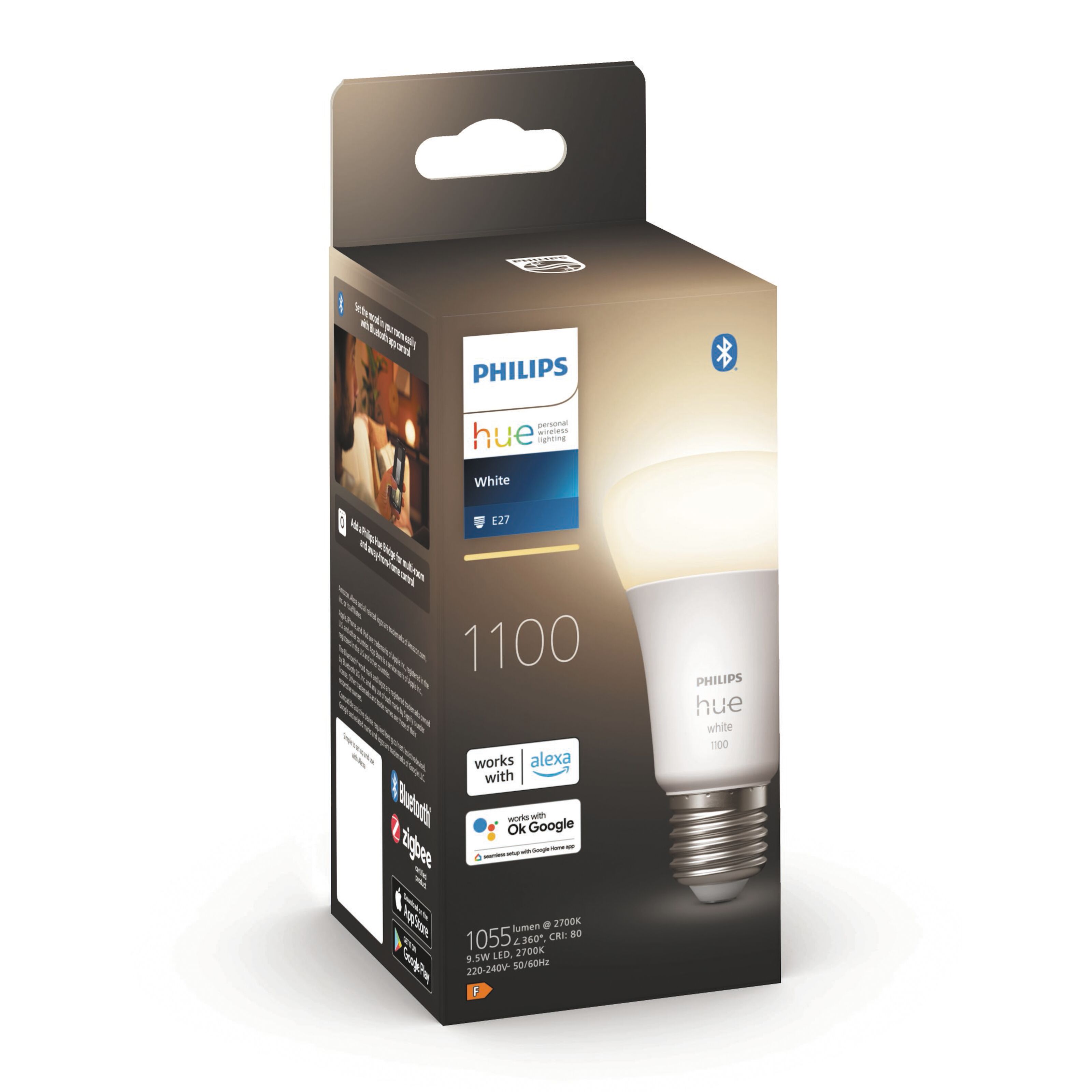 Philips Hue White Smart LEDlampa E27 1100 lm Philips Hue Philips Hue White Smart LEDlampa E27 1100 lm Philips Hue