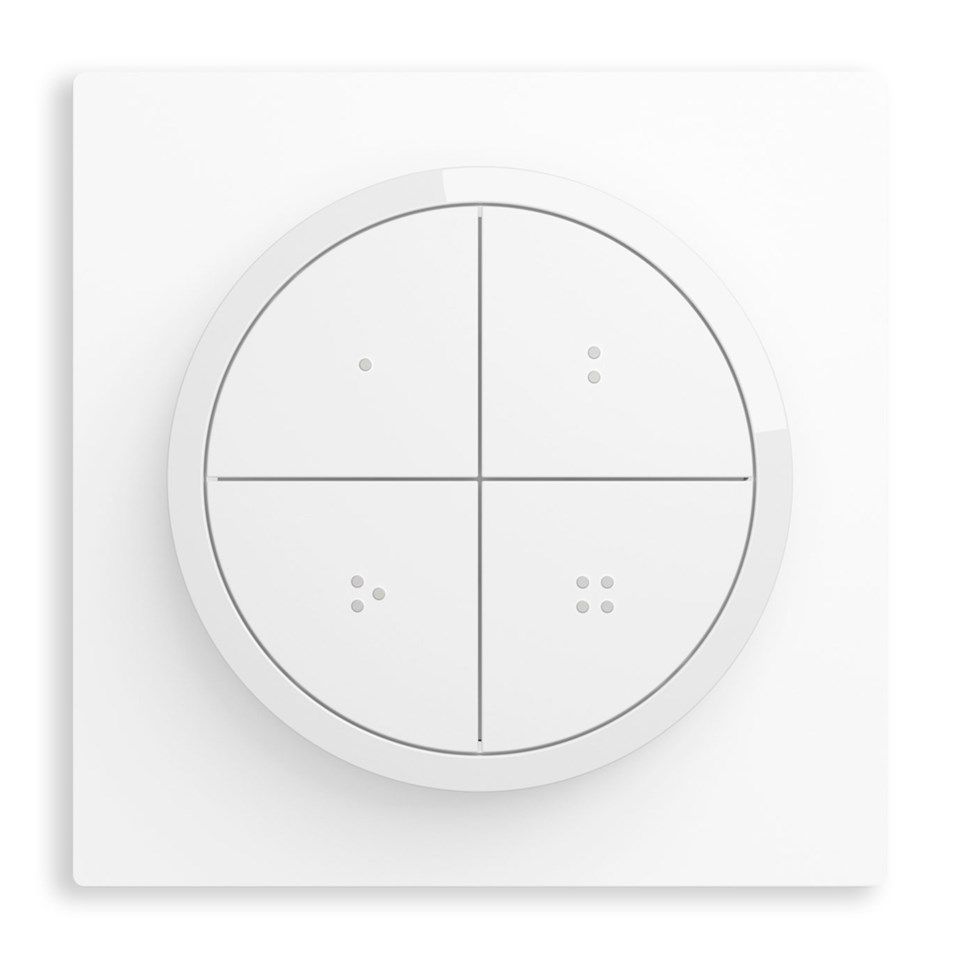 Philips Hue Tap Dial Switch Fjernkontroll Hvit