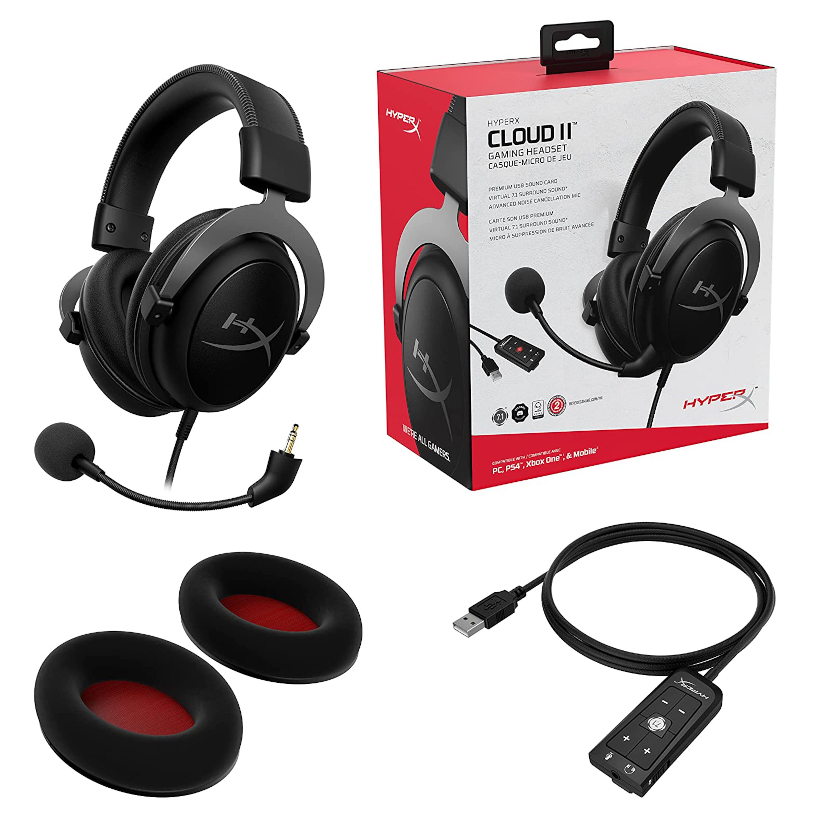 Kingston HyperX Cloud II Gaming-headset - Gaming-headsets | Kjell.com