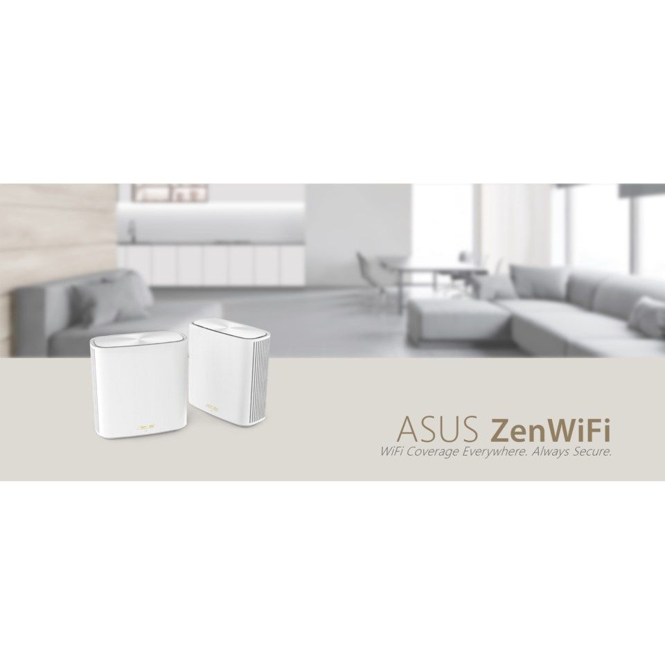 Asus ZenWiFi XD6S Mesh-system AX5400 2-pack Vit