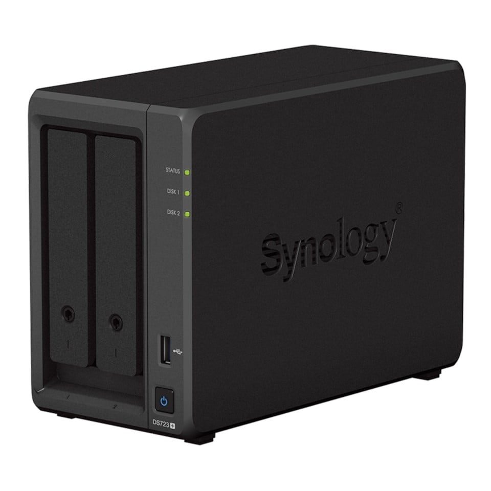 Synology Diskstasjon DS723+ NAS for 2 harddisker