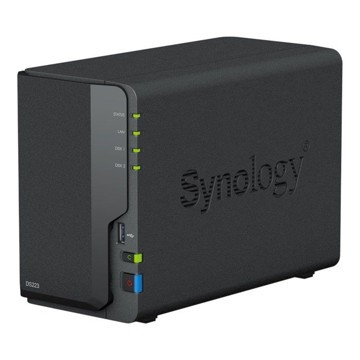 Synology DiskStation DS223 Nas för 2 hårddiskar