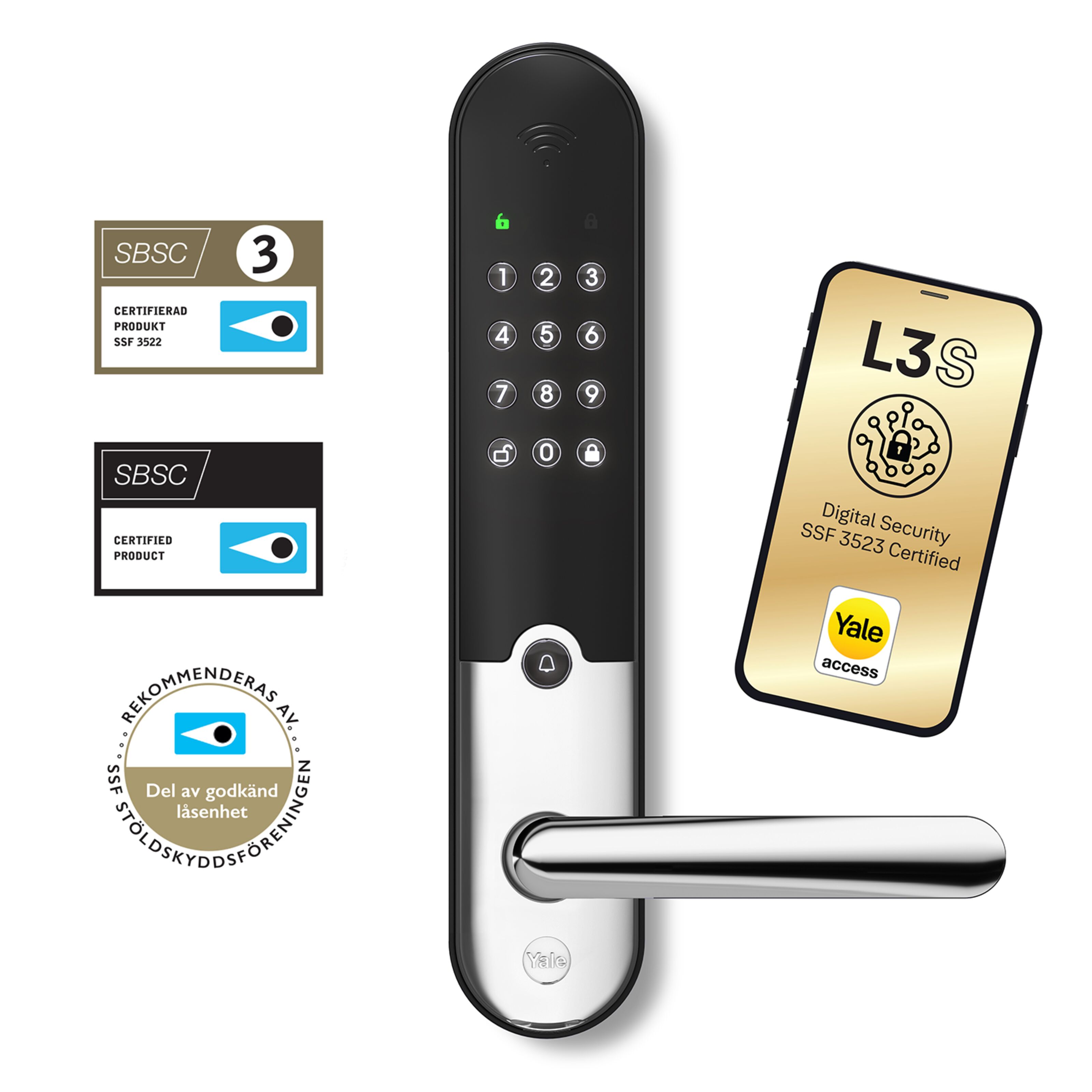 Yale Doorman L3S Flex Smarta lås