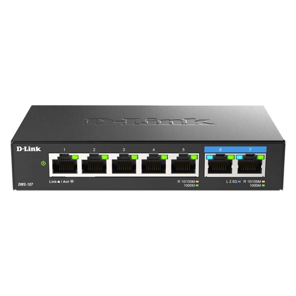 D-link DMS-107 Multi-Gigabitswitch 7-porter