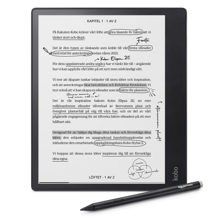 Kobo Notebook Elipsa 2E med Kobo Stylus 2