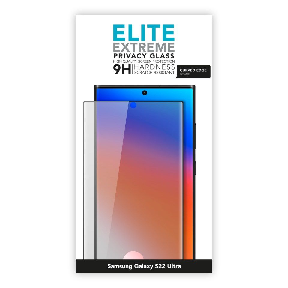 Linocell Elite Extrem Privacy Glass Skjermbeskytter for Samsung Galaxy S22 Ultra