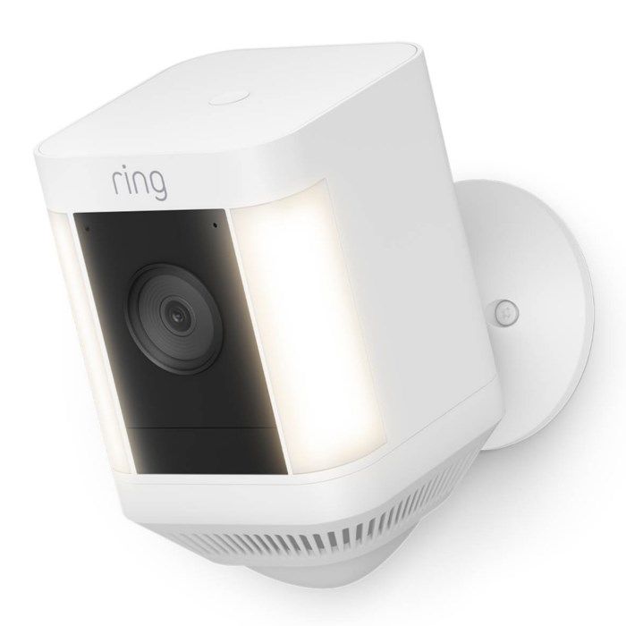 Ring Spotlight Cam Plus Battery Trådlös övervakningskamera Vit