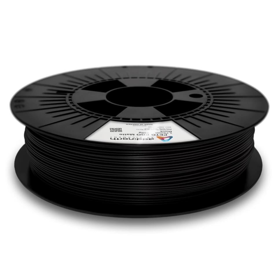 Addnorth PETG Pro-filament för 3D-skrivare Matte Black