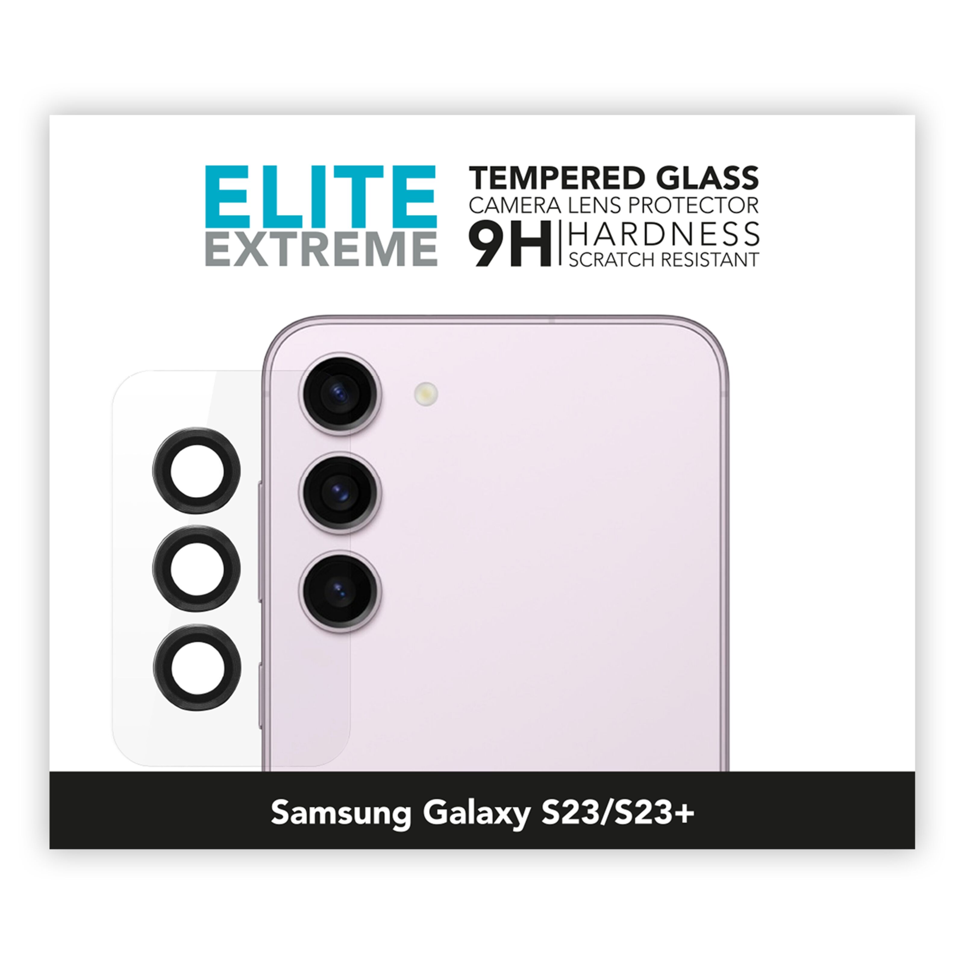 Linocell Elite Extreme Skydd för kameralinsen Galaxy S23 och S23 Plus