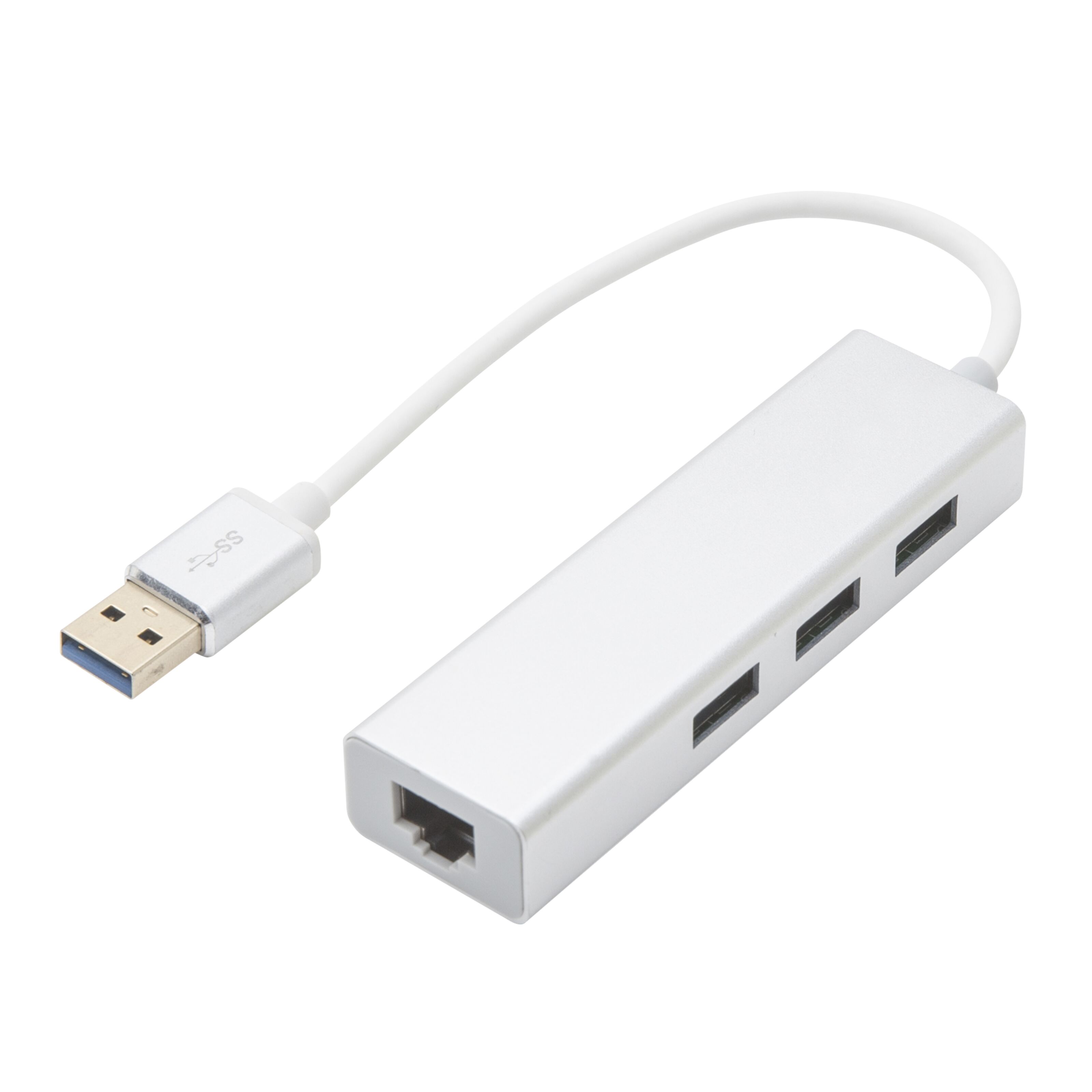 Plexgear Portable 700 USB 5 Gb/s-hubb och gigabit-nätverkskort