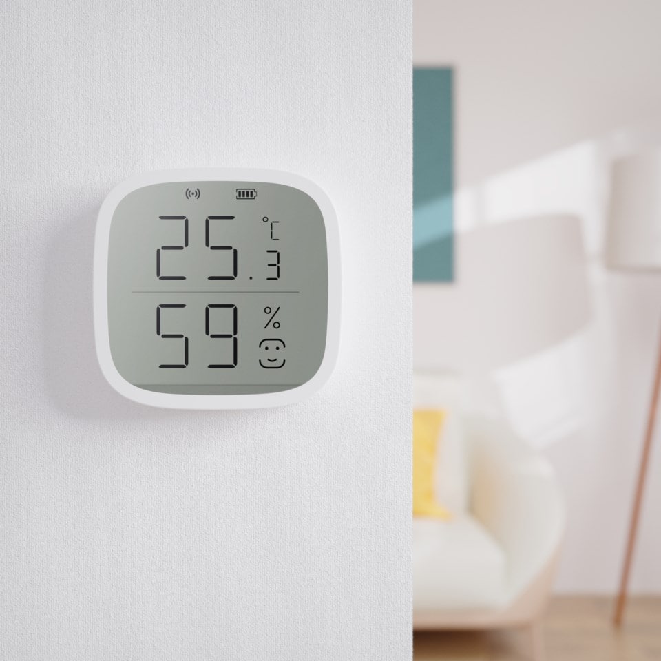 Cleverio Smart temperaturmåler og hygrometer med Zigbee 3.0