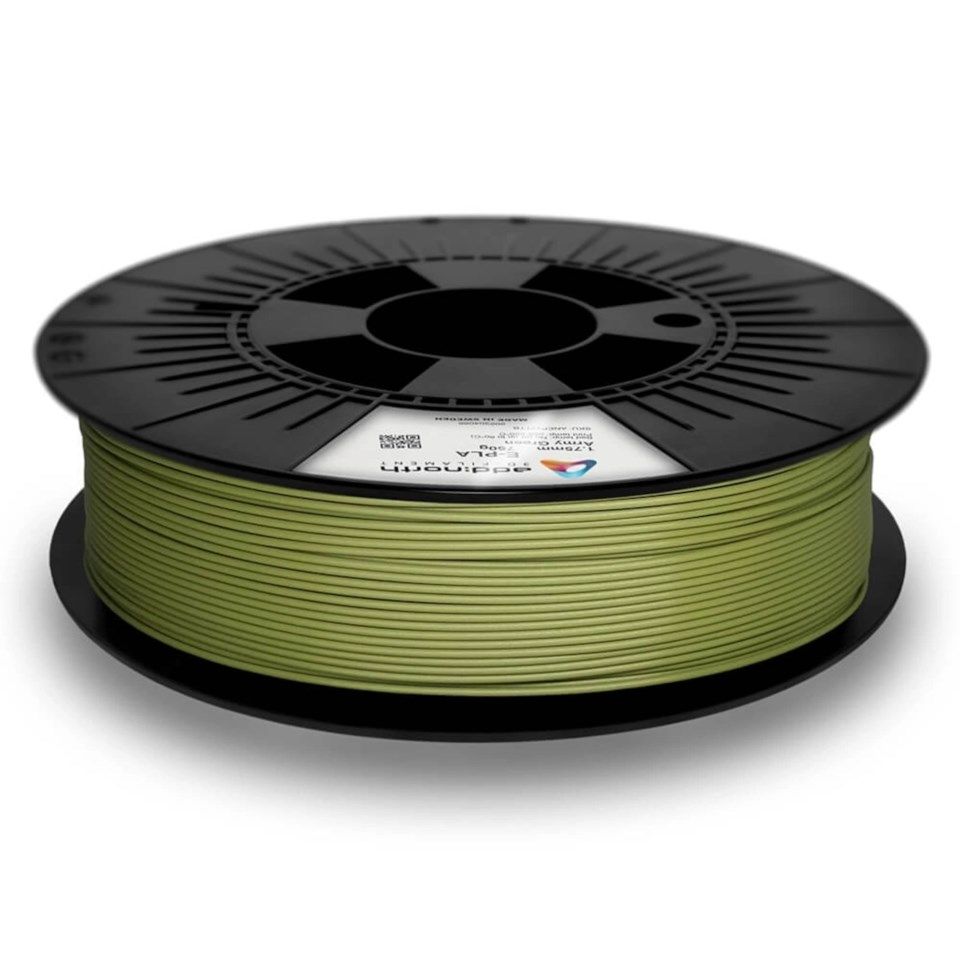 Addnorth E-PLA-filament för 3D-skrivare 1,75 mm Army Green