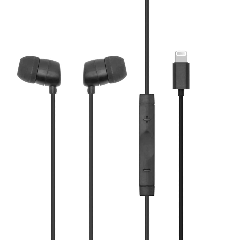 Linocell In-ear Lightning-hörlurar Svart