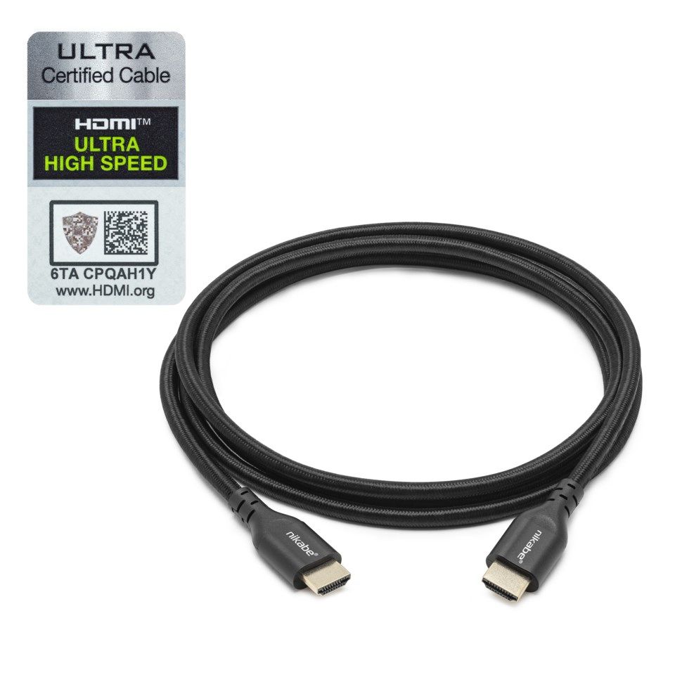 Nikabe HDMI-kabel med 8K-stöd 2 m