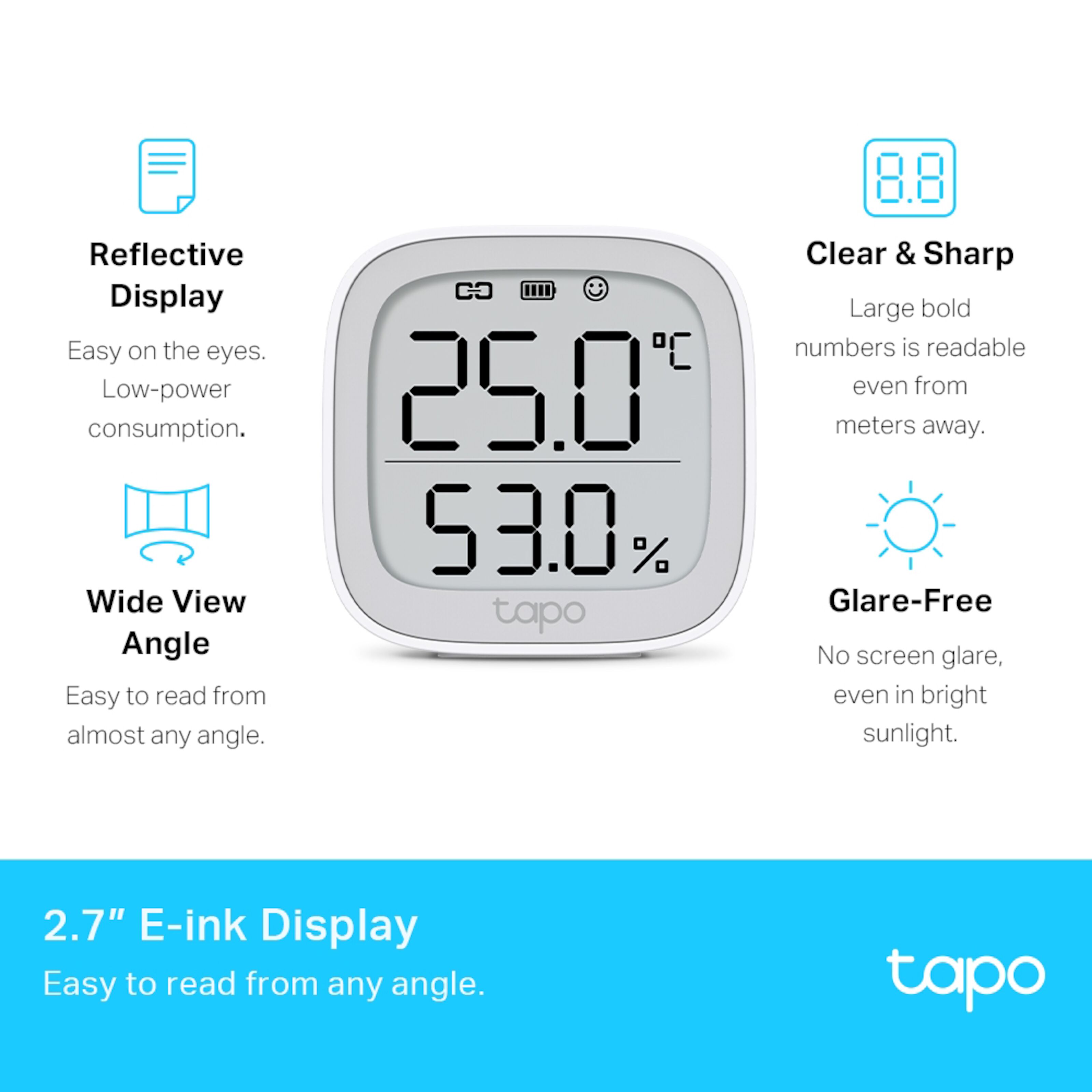 TP-link Tapo T315 Smart termometer og hygrometer - Smarte ...