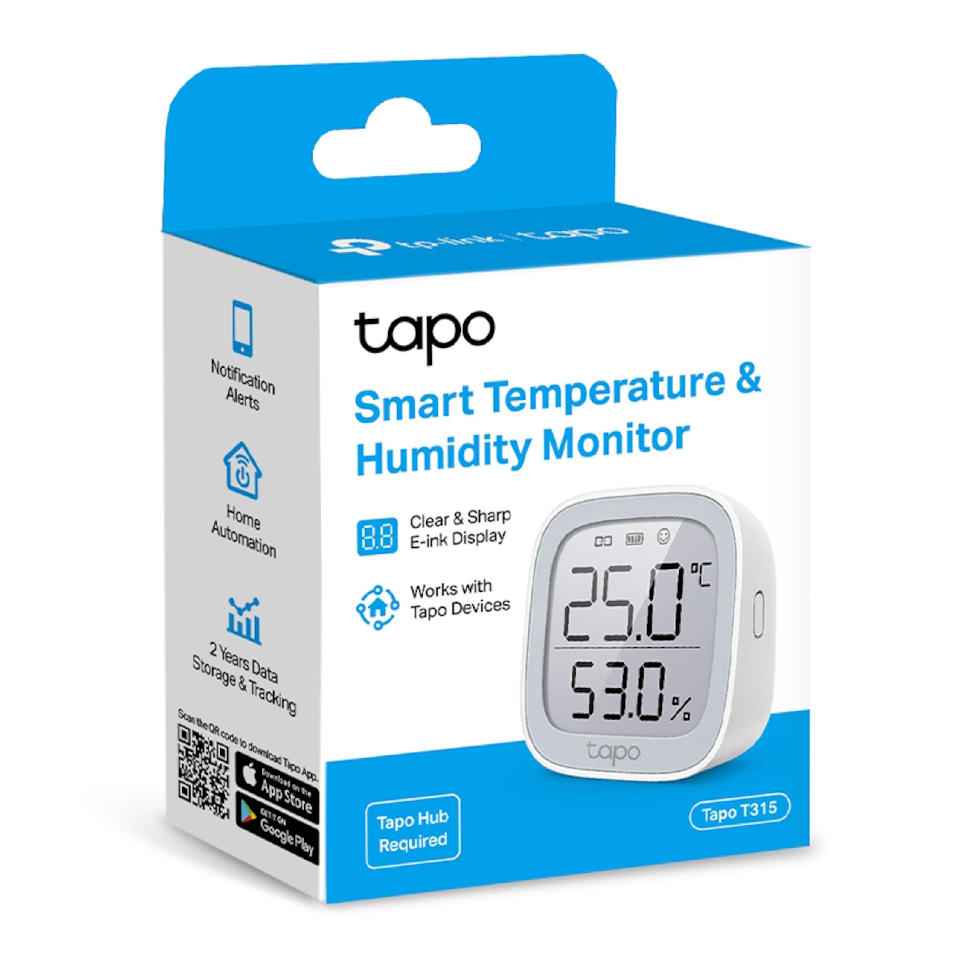 TP-link Tapo T315 Smart Termometer och hygrometer - Smarta ...